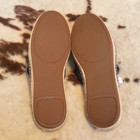 Michael Kors Navy Suede Espadrille Mules - Picture 4 of 5